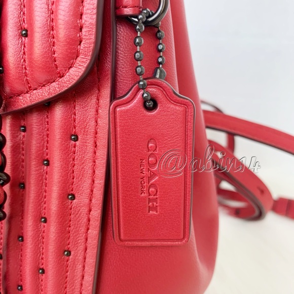 NWT Coach Parker 16 Backpack with Quilting Rivets - Picture 4 of 10